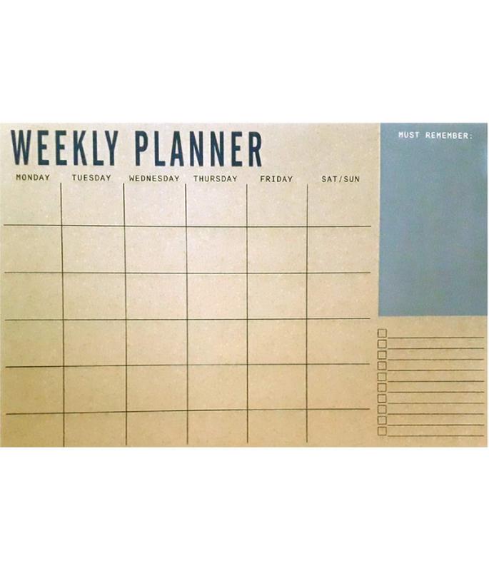 Weekly Desk Planner A3 by Supreme Stationery on Schoolbooks.ie