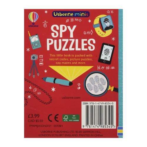 Spy Puzzles by Usborne Publishing Ltd on Schoolbooks.ie