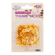 Premier Office - 100 Brass Thumb Tacks by Premier Office on Schoolbooks.ie