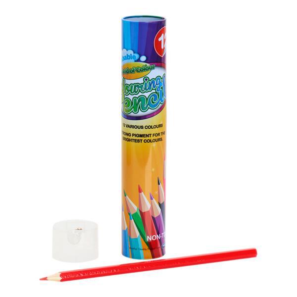 World of Colour - Tube of 12 Colouring Pencils & Sharpener by World of Colour on Schoolbooks.ie