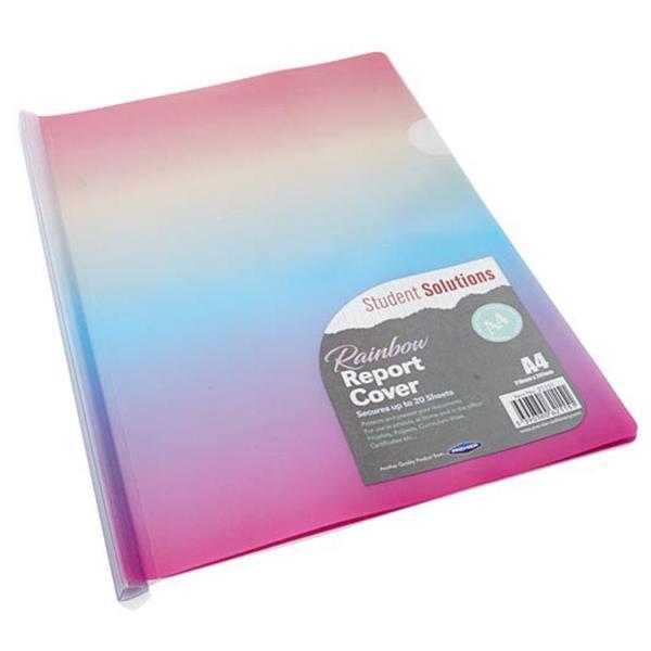 Student Solutions A4 Report Cover Folder - Rainbow by Student Solutions on Schoolbooks.ie