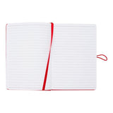 Premto - A5 192 Page Hardcover Pu Notebook With Elastic - Ketchup Red by Premto on Schoolbooks.ie