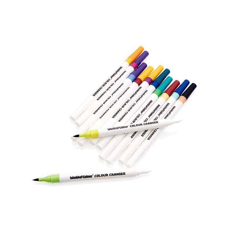 World of Colour - Washable Colour Changers Magic Markers - Pack of 12 by World of Colour on Schoolbooks.ie