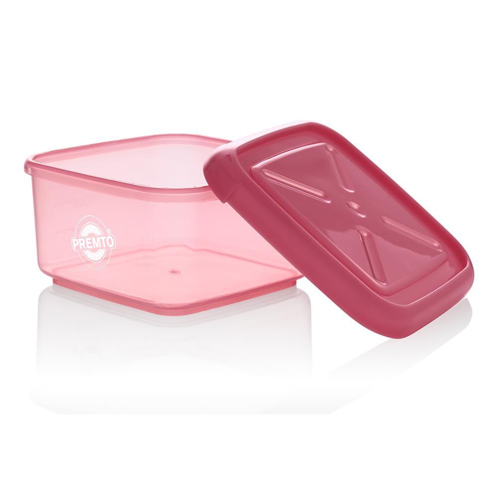 Premto - Pastel Square Meal Box - Pink Sherbet by Premto on Schoolbooks.ie