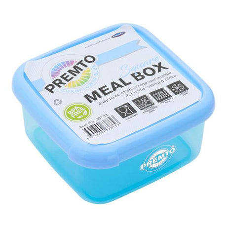 Premto - Pastel Square Meal Box - Cornflower Blue by Premto on Schoolbooks.ie