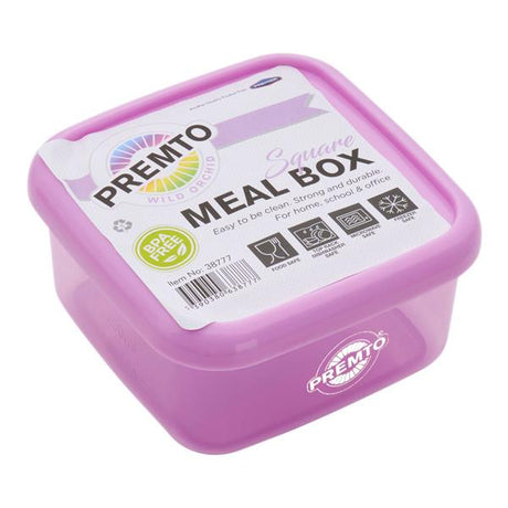 Premto - Pastel Square Meal Box - Wild Orchid by Premto on Schoolbooks.ie