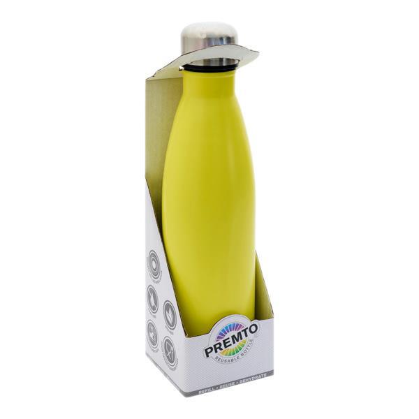 Premto - Stainless Steel Water Bottle 500ml - Primrose by Premto on Schoolbooks.ie