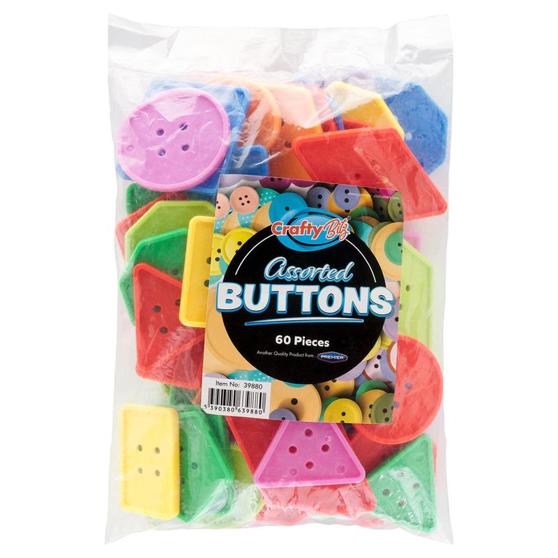 Clever Kidz - Pack of 60 Sorting Buttons by Clever Kidz on Schoolbooks.ie