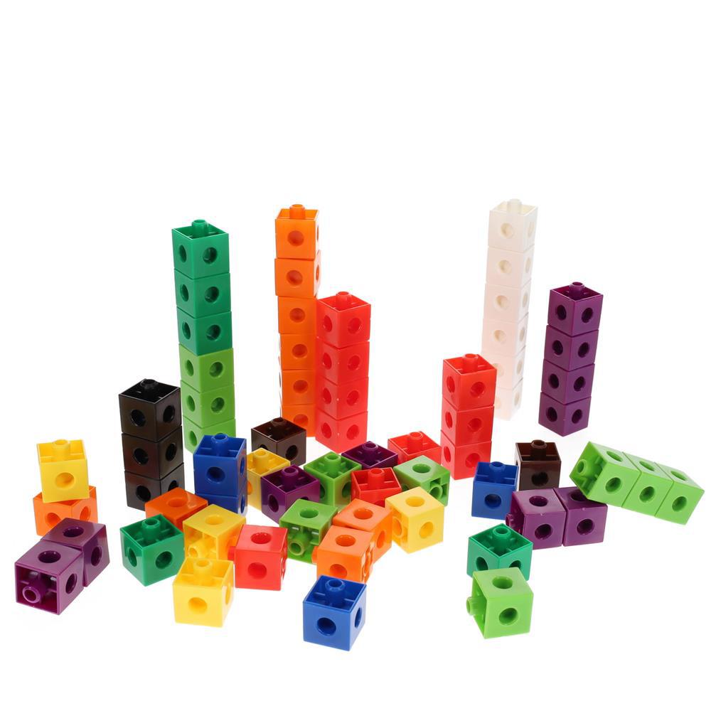 Clever Kidz - Pack of 100 Linking Cubes - Assorted Colours by Clever Kidz on Schoolbooks.ie