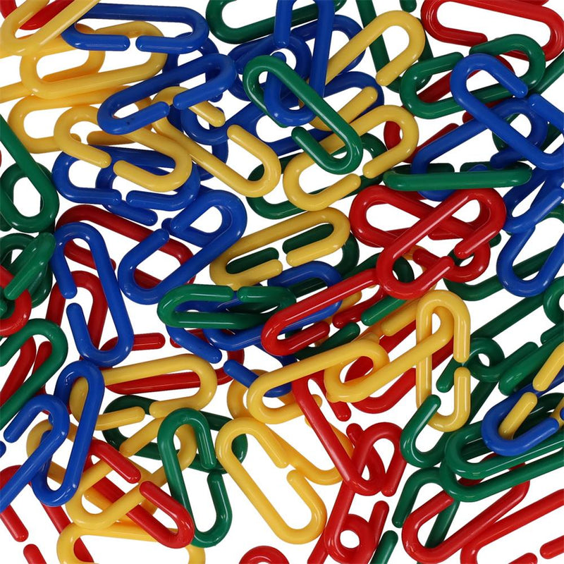 Clever Kidz - Pack of 100 Chain-Links - Assorted Colours by Clever Kidz on Schoolbooks.ie