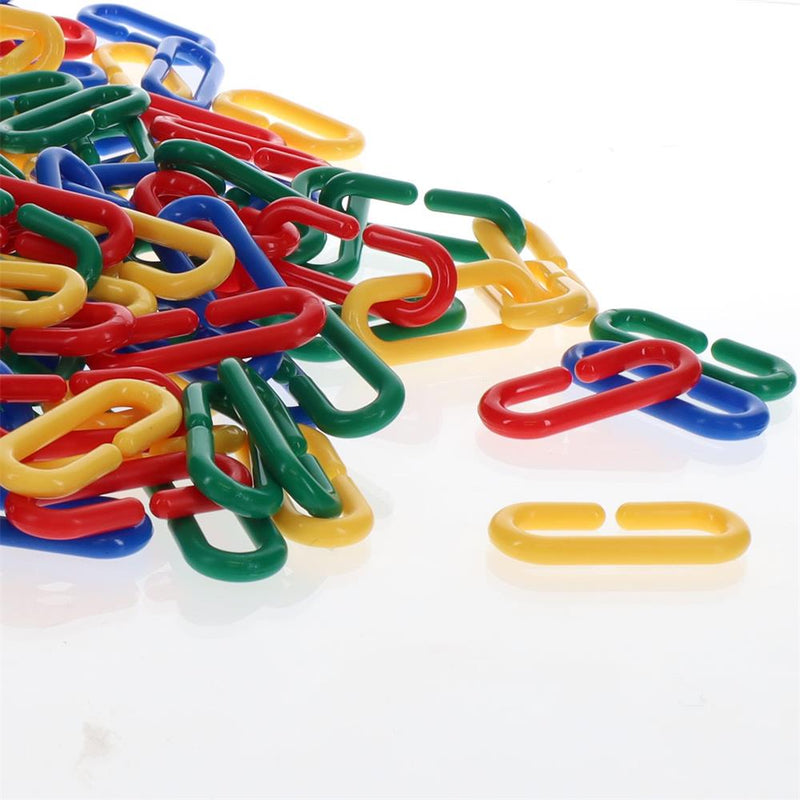 Clever Kidz - Pack of 100 Chain-Links - Assorted Colours by Clever Kidz on Schoolbooks.ie