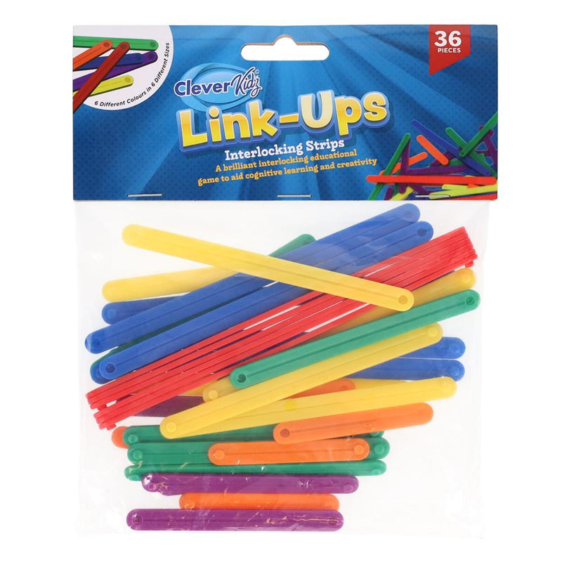 Clever Kidz - Pack of 36 Link-Ups - Assorted Colours by Clever Kidz on Schoolbooks.ie