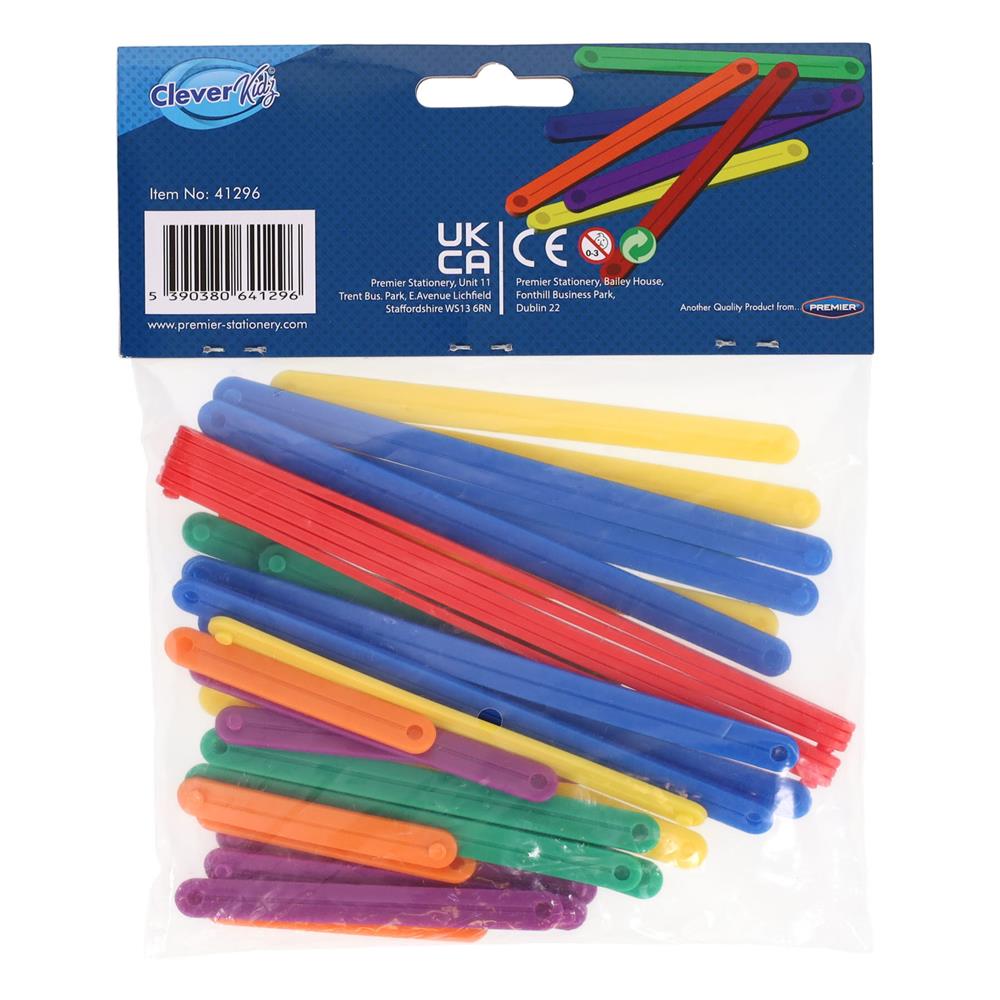 Clever Kidz - Pack of 36 Link-Ups - Assorted Colours by Clever Kidz on Schoolbooks.ie