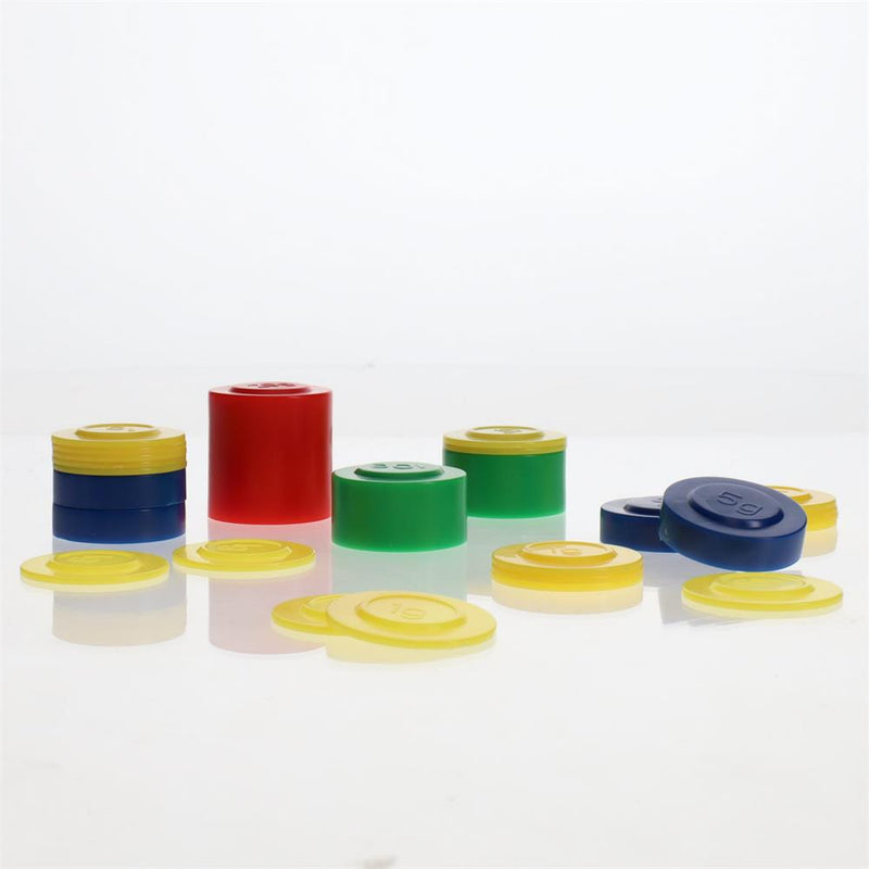 Clever Kidz - Pack of 27 Stackable Metric Weights - Assorted Colours by Clever Kidz on Schoolbooks.ie