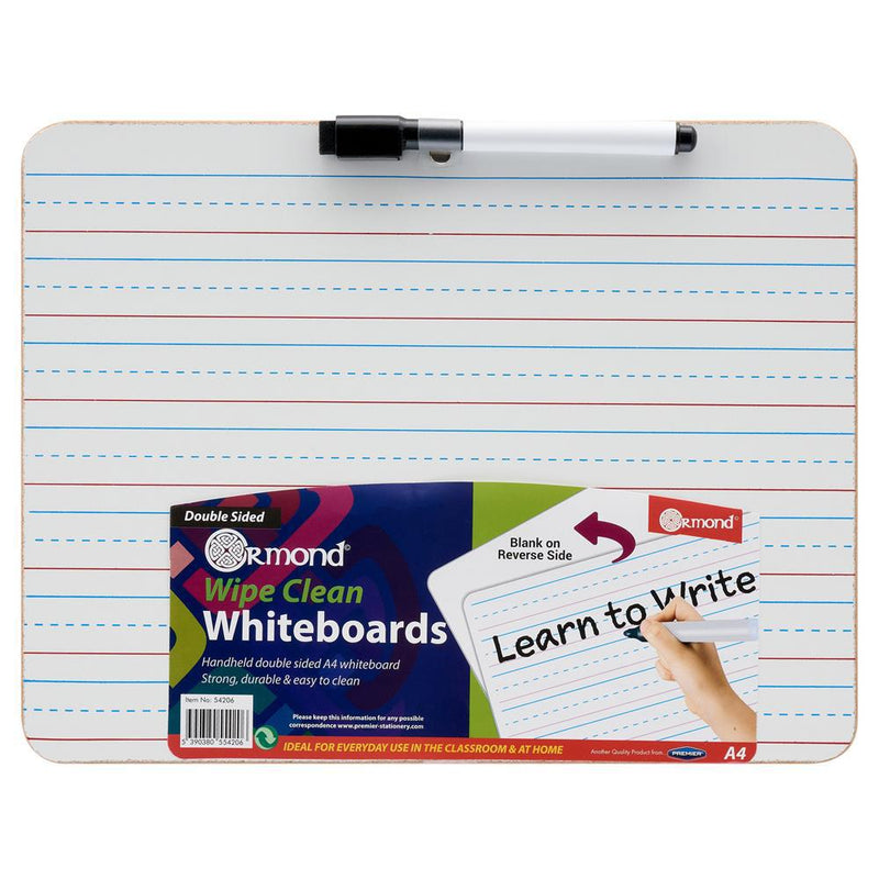 Premier Office A4 Writing and Drawing Whiteboard With Marker by Premier Stationery on Schoolbooks.ie