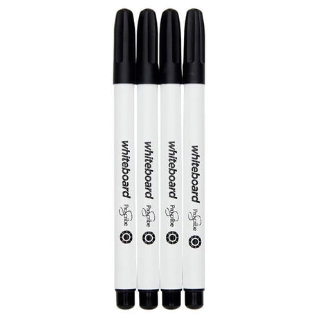 ■ ProScribe - Whiteboard Markers - Black - Pack of 4 by ProScribe on Schoolbooks.ie