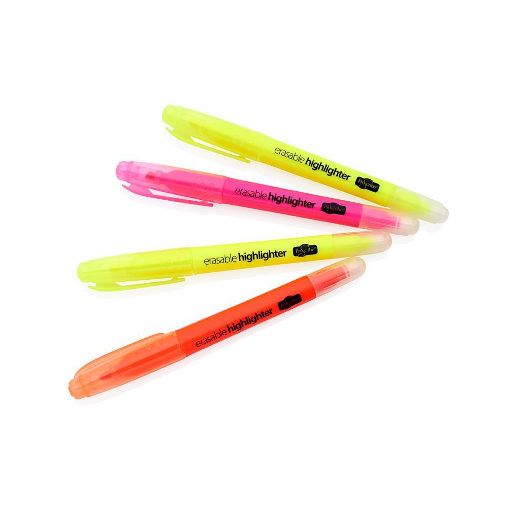 ProScribe - 4 Erasable Highlighter Markers by ProScribe on Schoolbooks.ie