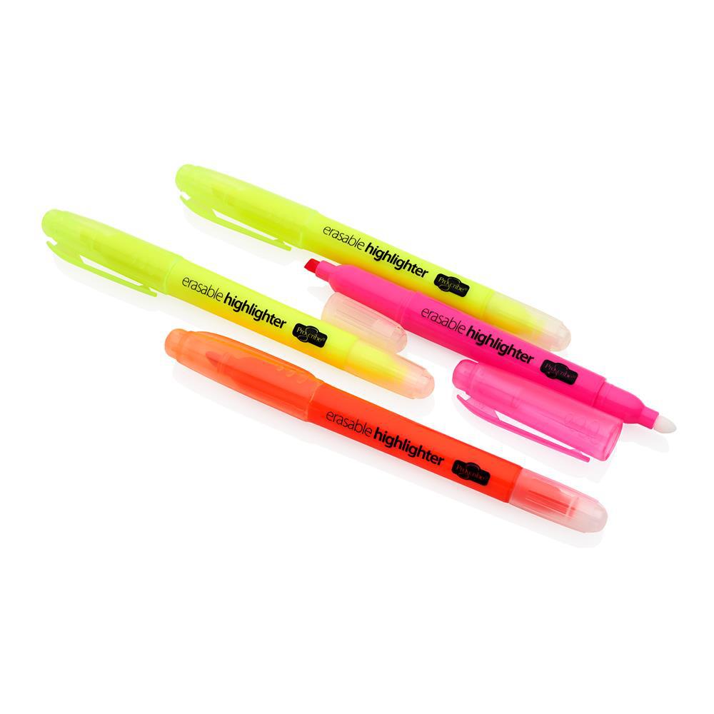 ProScribe - 4 Erasable Highlighter Markers by ProScribe on Schoolbooks.ie