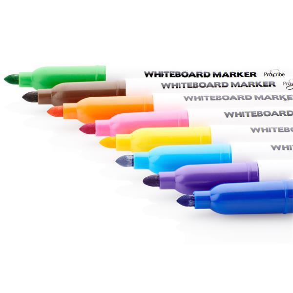 ProScribe - Whiteboard Markers - Assorted Colours - Pack of 8 by ProScribe on Schoolbooks.ie