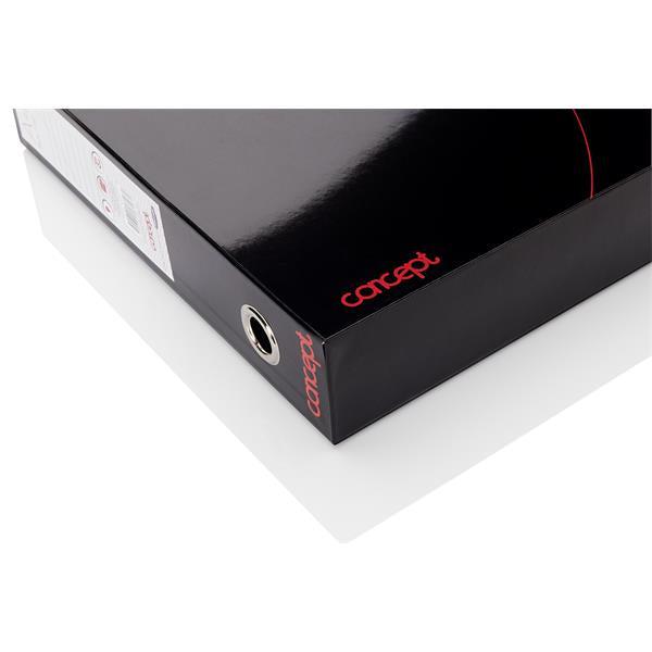 ■ Concept A4 Box File - Black & Red by Concept on Schoolbooks.ie