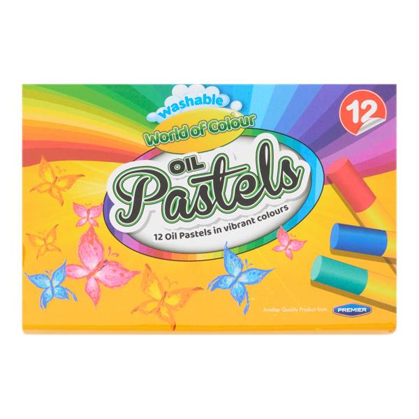 World of Colour - Box of 12 Oil Pastels by World of Colour on Schoolbooks.ie