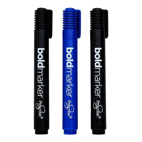 ■ ProScribe - 3 Boldmarkers - Black & Blue by ProScribe on Schoolbooks.ie