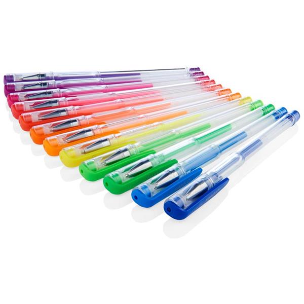 Proscribe Packet of 12 Gelpoint Script Gel Pens - Neon Collection by ProScribe on Schoolbooks.ie