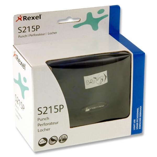 Rexel - S215p 2 Hole Paper Punch With Guide by Rexel on Schoolbooks.ie