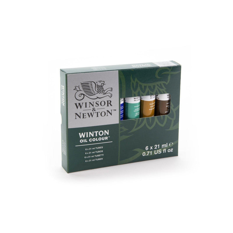 ■ W&N - Winton Oil - 6 x 21ml Basic Set by Winsor & Newton on Schoolbooks.ie