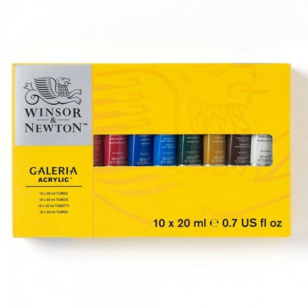 Winsor & Newton - Galeria Acrylic - 10 x 20ml Tube Set by Winsor & Newton on Schoolbooks.ie