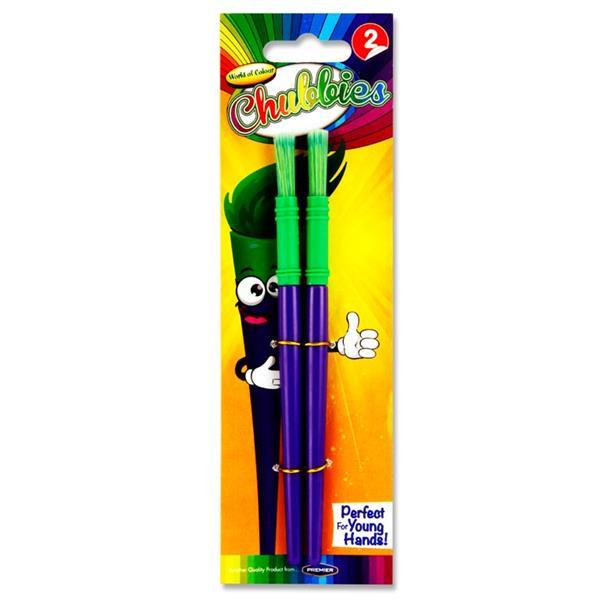 2 Chubbie Paintbrushes by World of Colour on Schoolbooks.ie