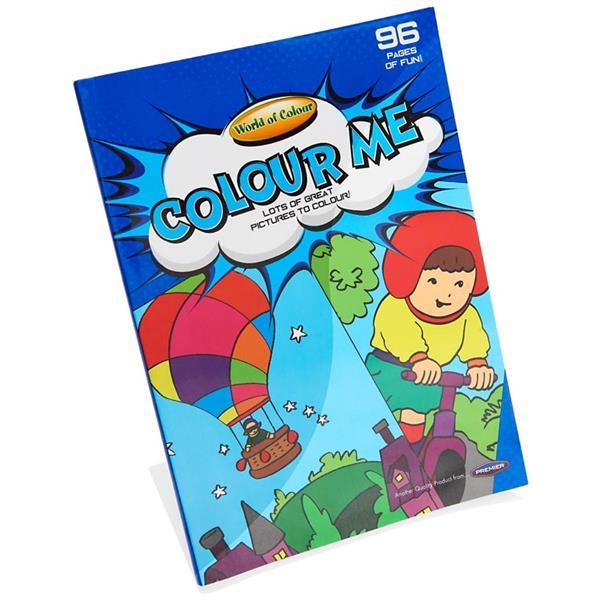 A4 96 Page Colour Fun Perforated Colouring Book A by World of Colour on Schoolbooks.ie