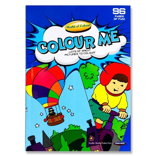A4 96 Page Colour Fun Perforated Colouring Book A by World of Colour on Schoolbooks.ie