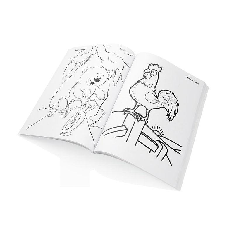 World of Colour - A4 96 page Perforated Colouring Book - Back To Nature by World of Colour on Schoolbooks.ie