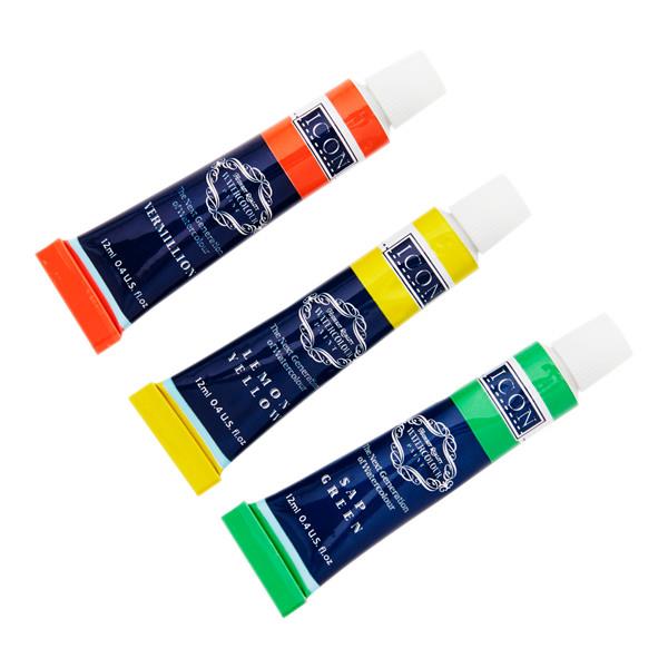 Watercolour Paint Set - 12x 12ml Tube Set by Icon on Schoolbooks.ie