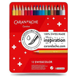 ■ Caran d'Ache - Box of 18 Water-Soluble Colour Pencils by Caran d'Ache on Schoolbooks.ie