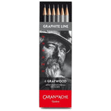 ■ Caran d'Ache - Graphite Line Pencils - Pack of 6 (9B, 7B, 5B 3B, HB, 2H) by Caran d'Ache on Schoolbooks.ie