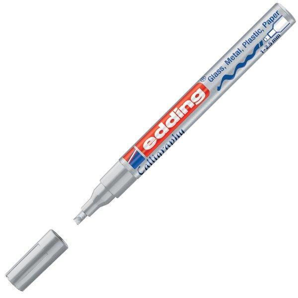 ■ edding 753 - Calligraphy Paint Marker - Silver 054 by edding on Schoolbooks.ie