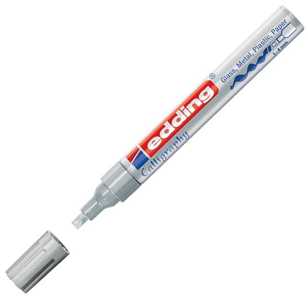 ■ edding 755 - Calligraphy Paint Marker - Silver 054 by edding on Schoolbooks.ie