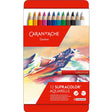 ■ Caran d'Ache - Box of 12 Supracolor Aquarelle Colour Pencils by Caran d'Ache on Schoolbooks.ie