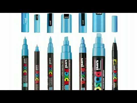 Posca PC - 5M Medium Bullet Tip - Wallet of 8 Standard Colours