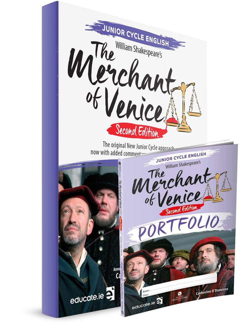 The Merchant of Venice Textbook & Portfolio Book - 2nd / New Edition (2023) by Educate.ie on Schoolbooks.ie